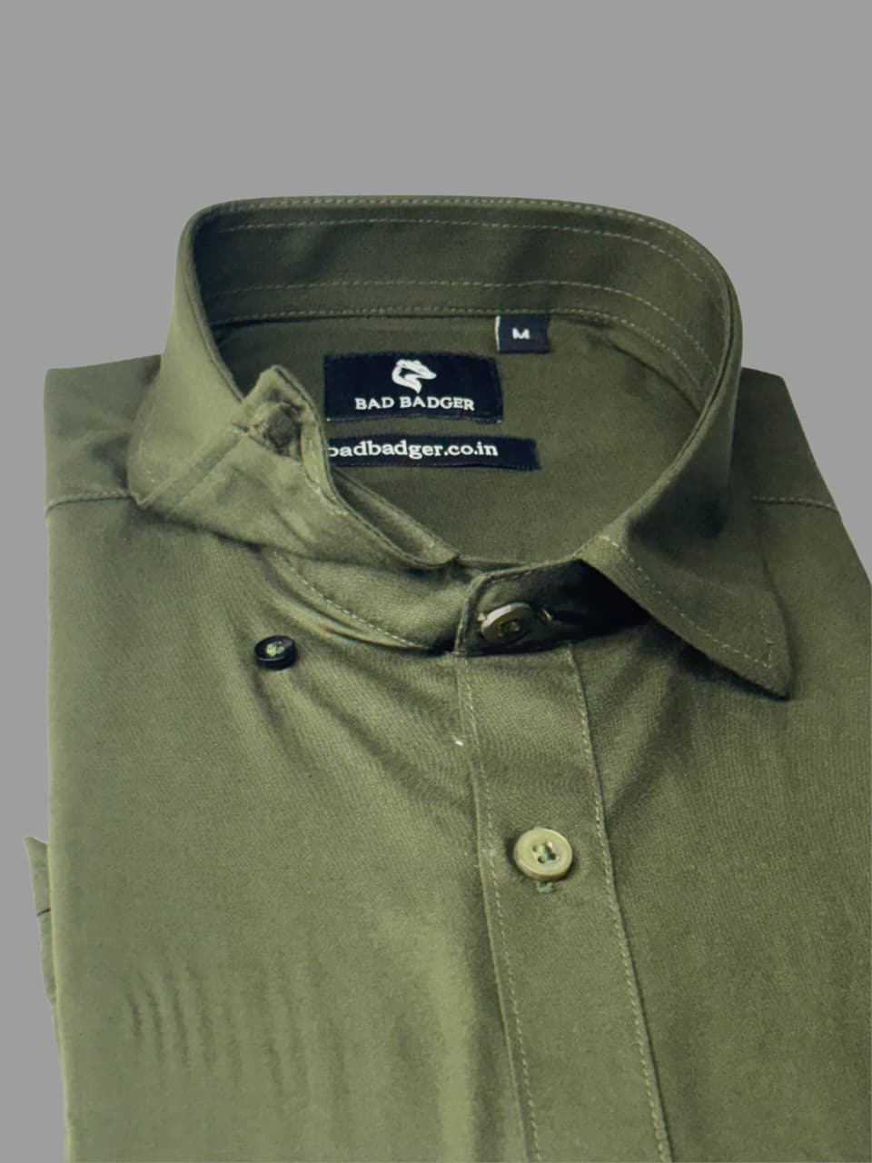 Men’s Olive Green Formal Shirt – Refined Elegance, Effortless Style
